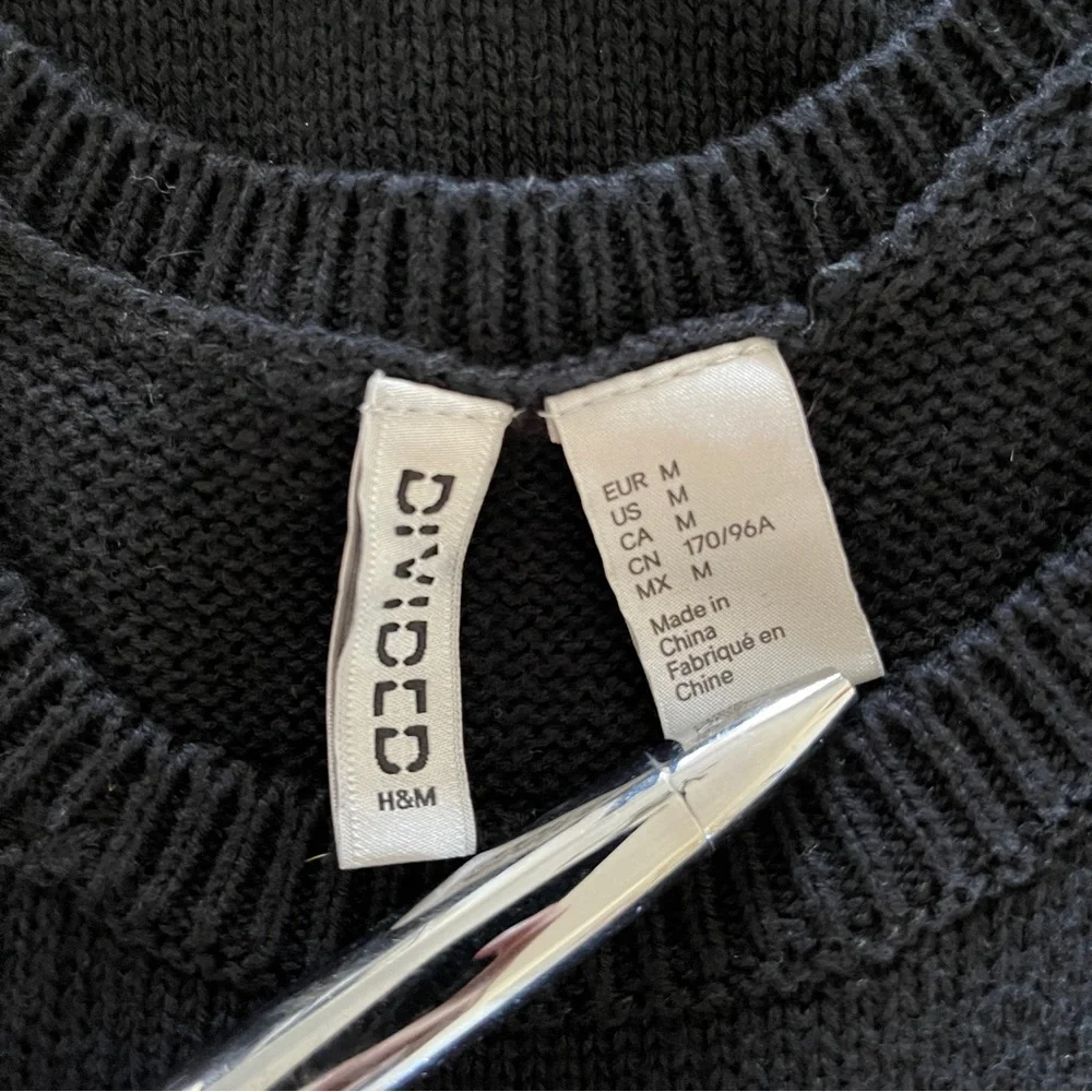 Sexy Open Back Black Knit Tank Dress M - Picture 8 of 8